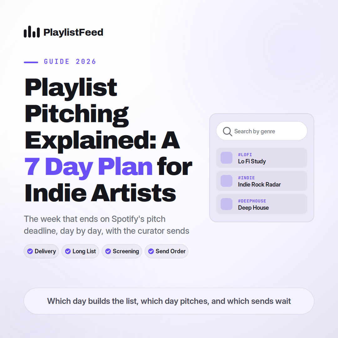 Playlist Pitching Explained: A 7 Day Plan for Indie Artists